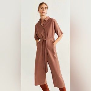 MANGO Brown Jumpsuit